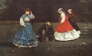 The Croquet Game (mk44) Winslow Homer